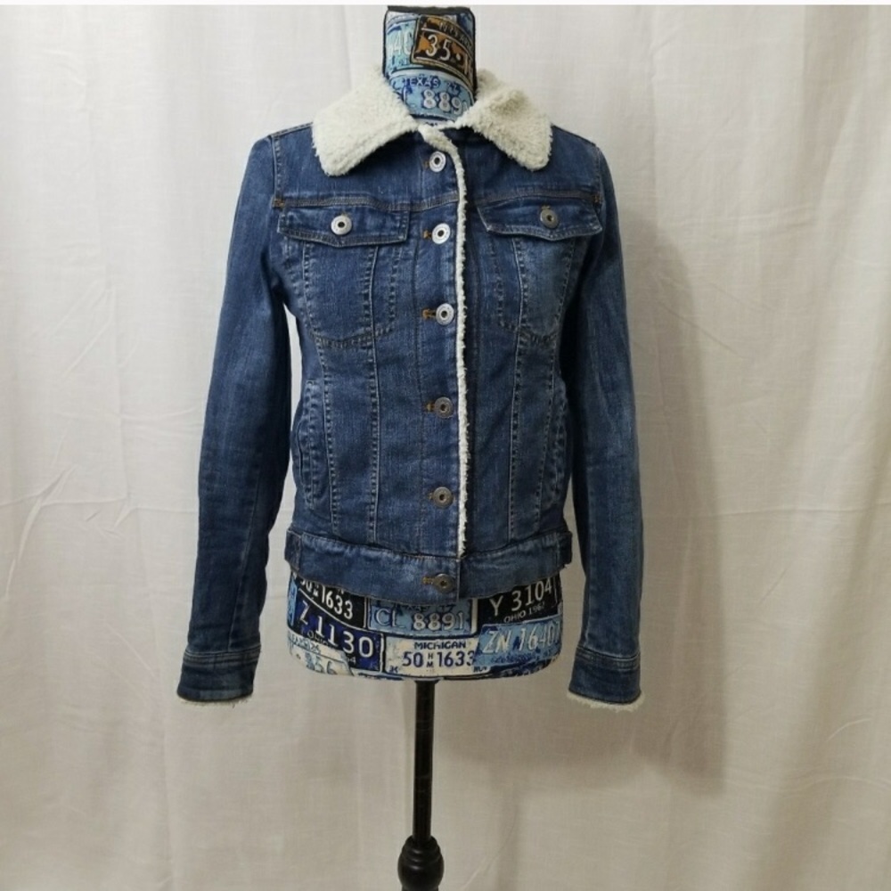 Bcbgeneration Shearling Lined Jean Jacket - image 1